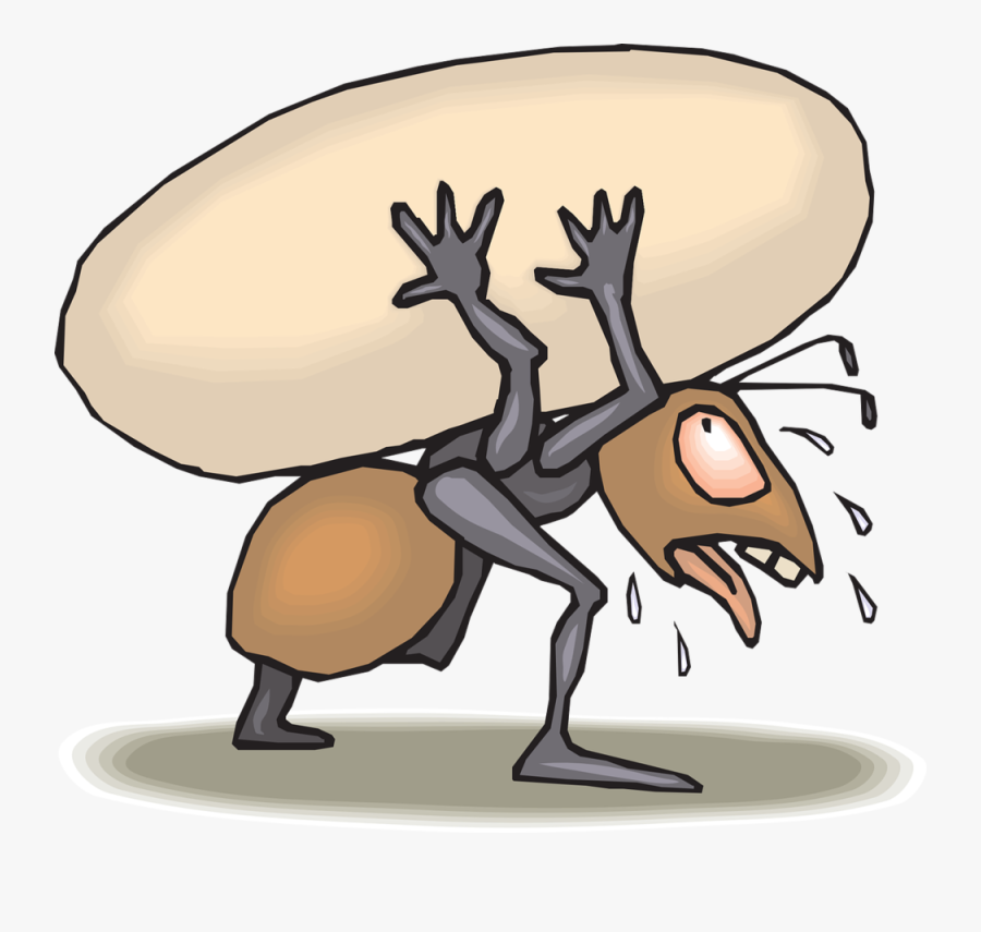 Ant Carrying Egg Svg Clip Arts - Ant Carrying Food Clipart, Transparent Clipart