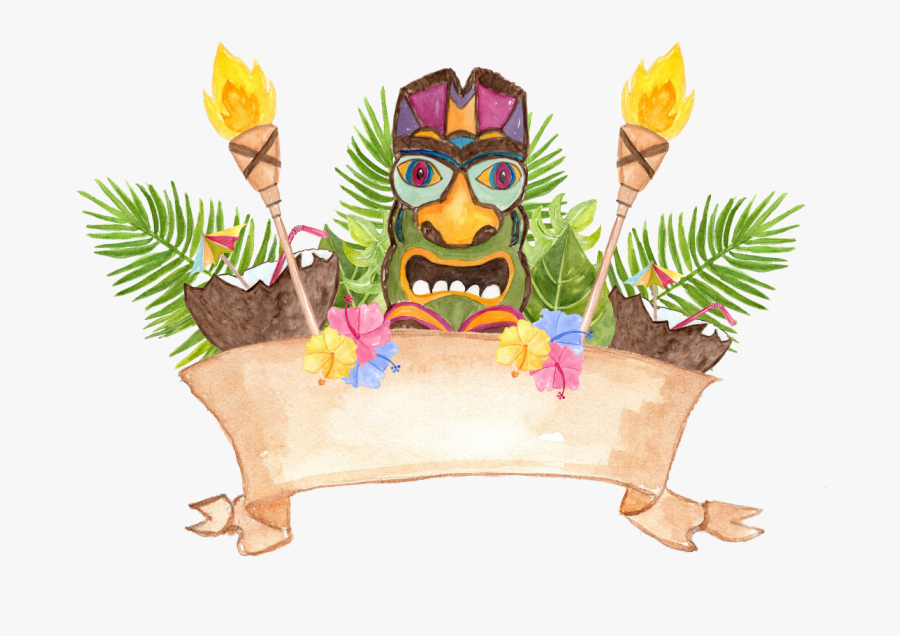 Hawaiian Desktop Backgrounds Hawaii By Vivastarki Design - Transparent Background Luau Clip Art, Transparent Clipart