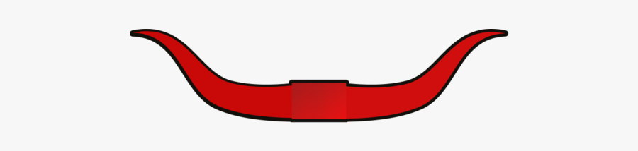 Red,clip - Bull Horns Vector Png, Transparent Clipart