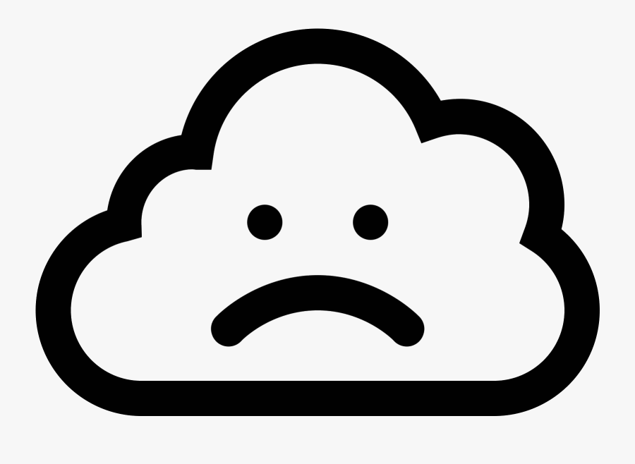 Sad Mouth Png - Nube Triste Png, Transparent Clipart