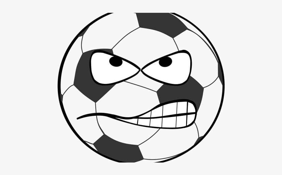 Smileys Clipart Mouth - Soccer Ball Face Clipart, Transparent Clipart