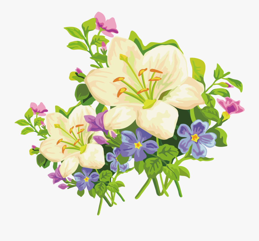 Easter Lily Amaryllis Belladonna Flower Clip Art, Transparent Clipart