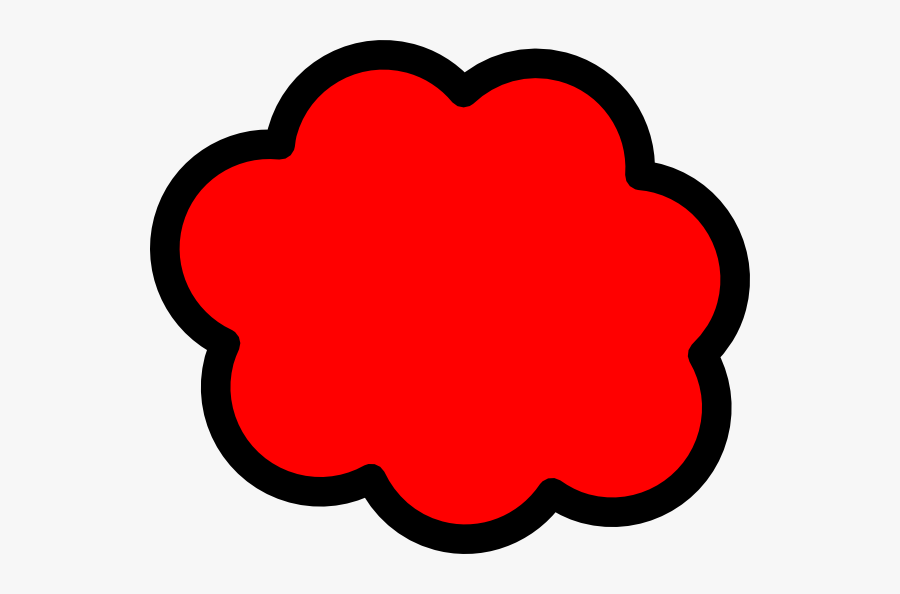 Clipart Clouds Red - Smoke Cloud Clipart, Transparent Clipart
