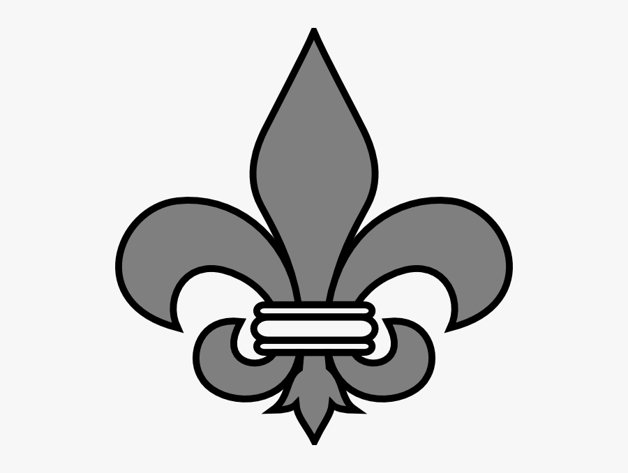 Fleur De Lis Clip Art Images Illustrations Photos - Gray Fleur De Lis, Transparent Clipart