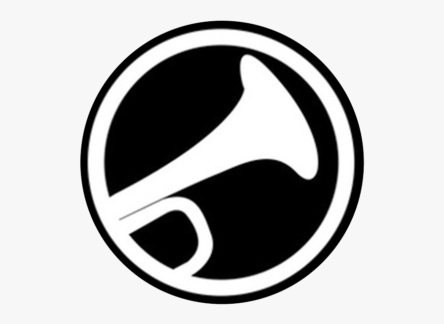 Black And White Trumpet Logos, Transparent Clipart