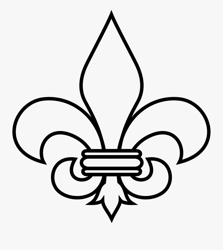 Fleur De Lis Outline - Fleur De Lis Png, Transparent Clipart