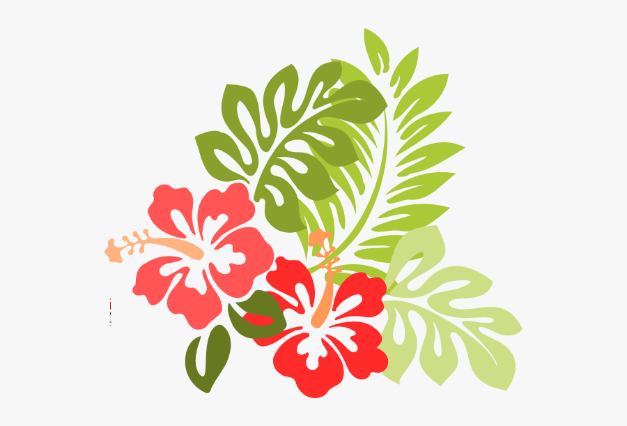 Beach Flowers Clipart Clip Royalty Free Stock - Flores Havaianas Desenho, Transparent Clipart