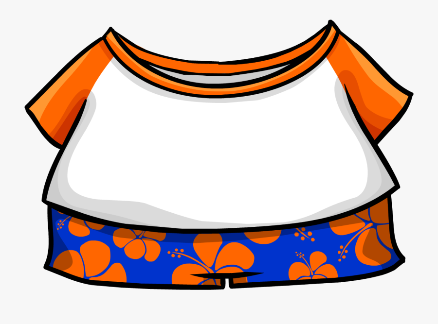 Hawaii Clipart Penguin - Club Penguin Hawaiian Outfit, Transparent Clipart