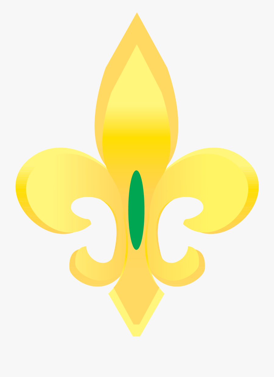 Gold Fleur De Lis Vector Clip Art - Illustration, Transparent Clipart