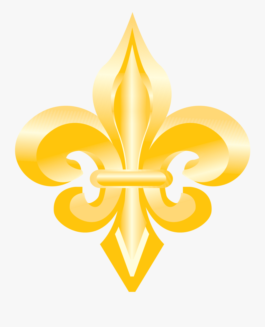 Fleur De Lis - Gold Flor De Lis Transparente, Transparent Clipart