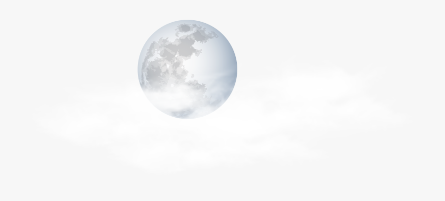 Full Moon With Clouds Clip Art Png Image - Moon Full Hd Png, Transparent Clipart