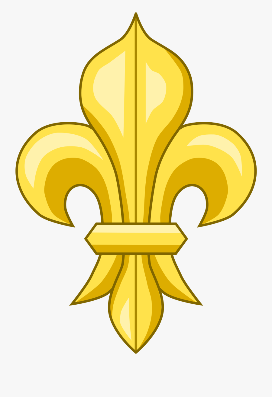 French Flower Symbol, Transparent Clipart