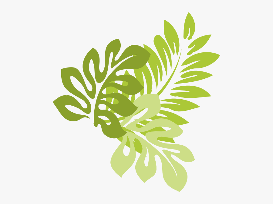 Hibiscus Leaves Clip Art At Clker - Jungle Leaves Vector Png, Transparent Clipart