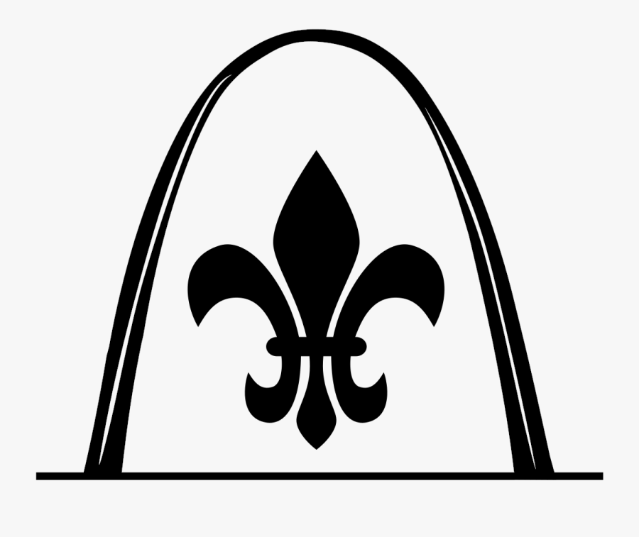 Blackandwhite,logo,line - St Louis Arch Graphic, Transparent Clipart