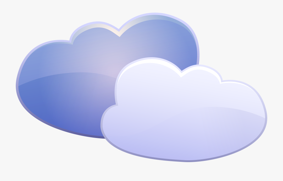 Clouds Weather Icon Png Clip Art - Heart, Transparent Clipart
