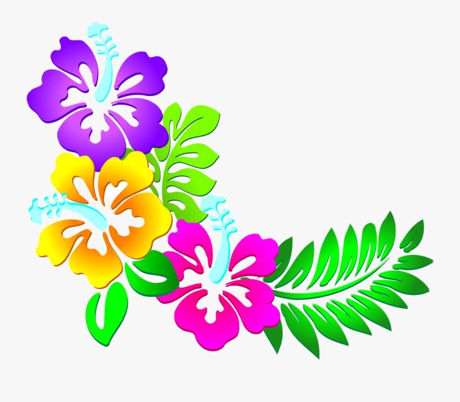 Flower Corner Border Design, Transparent Clipart