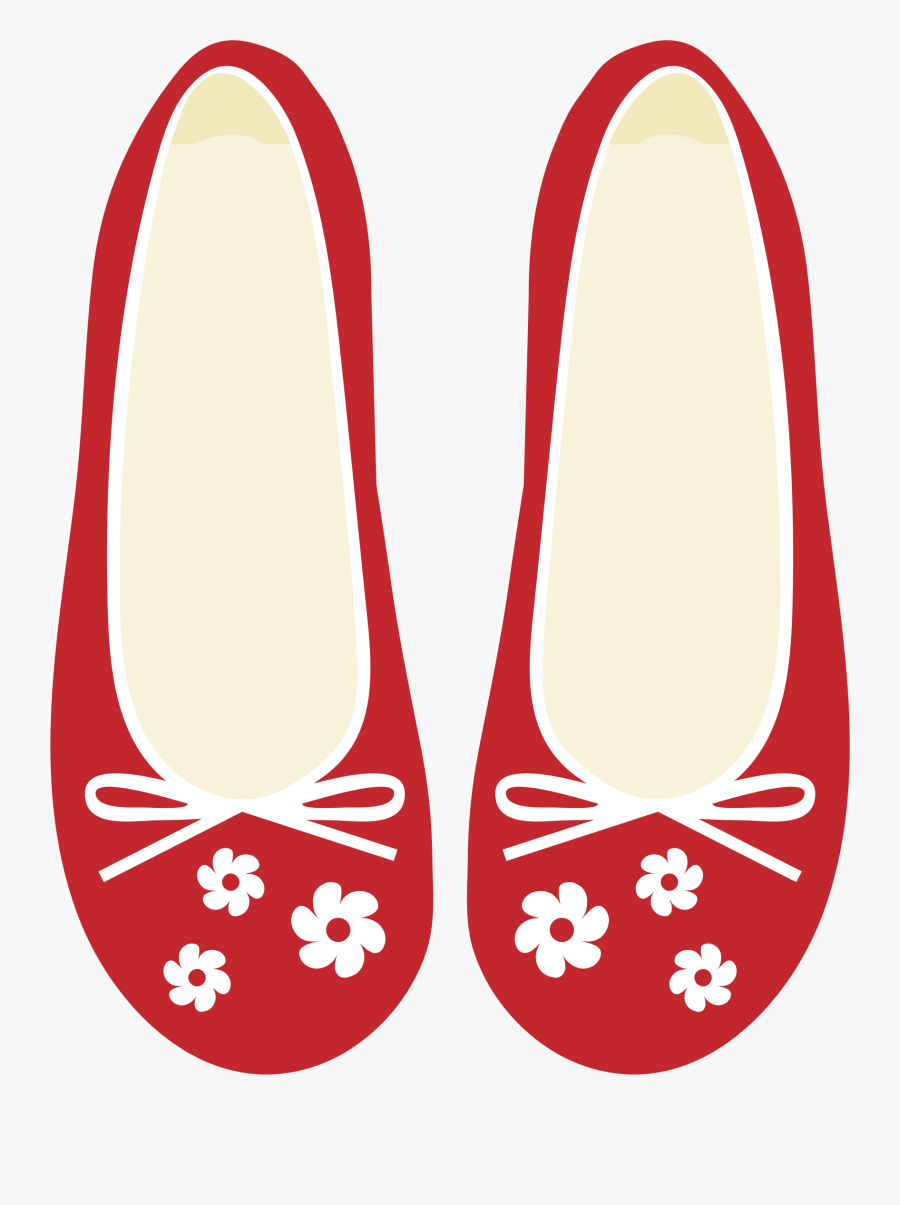 Cute Red Women"s Shoes - Pair Of Shoes Clipart, Transparent Clipart