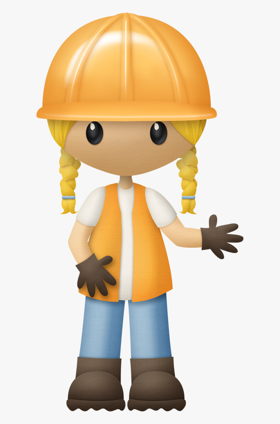 Construction Kids Clipart, Transparent Clipart