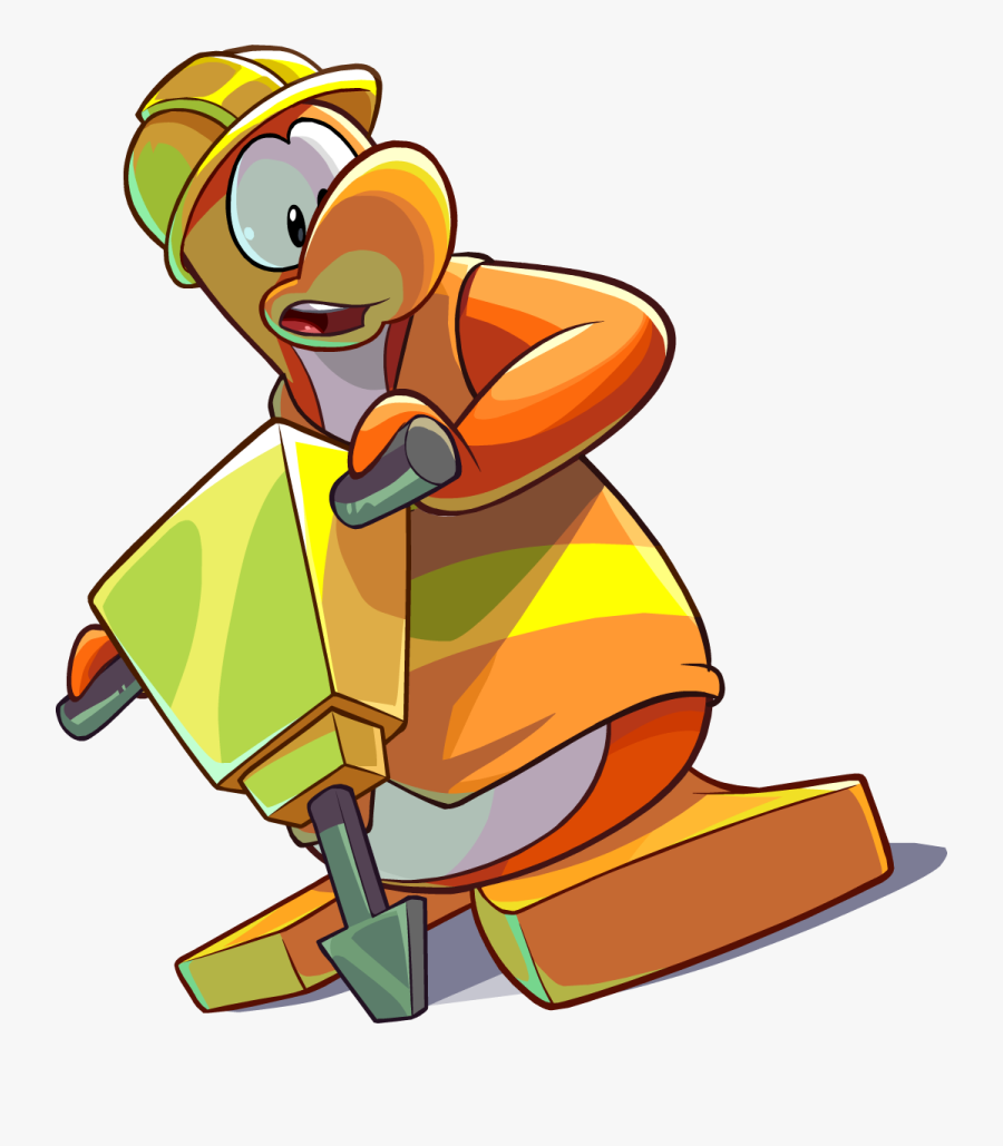 Clipart Clothes Construction Worker - Rory Club Penguin Png, Transparent Clipart