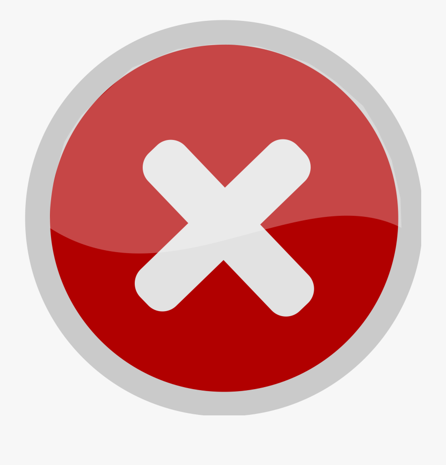 Clip Art Red Circle X - Cross Sign Png, Transparent Clipart