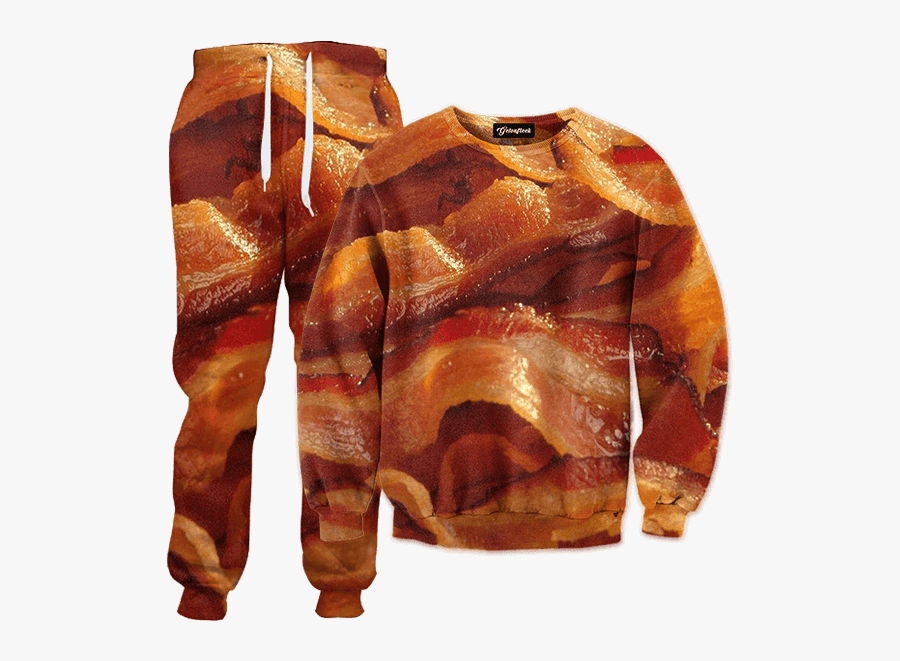 Bacon Strips Crewneck - Bacon Tracksuit, Transparent Clipart