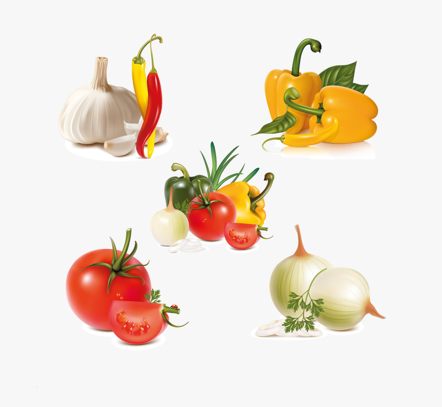 Vegetables Fruits Vector Free, Transparent Clipart