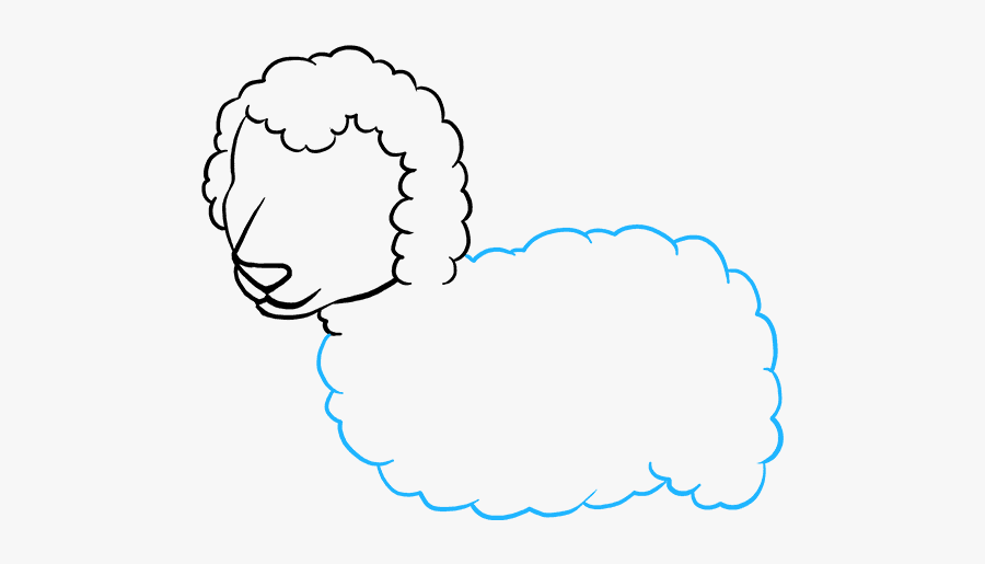 How To Draw Lamb - Draw A Lamb, Transparent Clipart