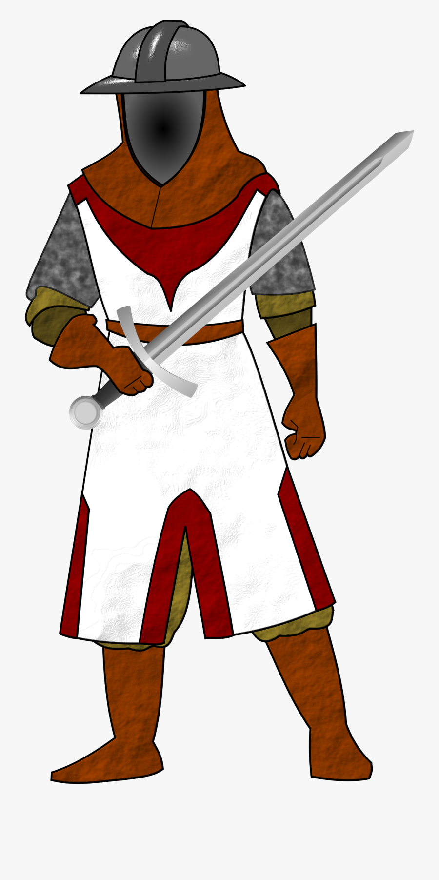 Cold Weapon,knight,armour - Cartoon Soldier Medieval Transparent, Transparent Clipart