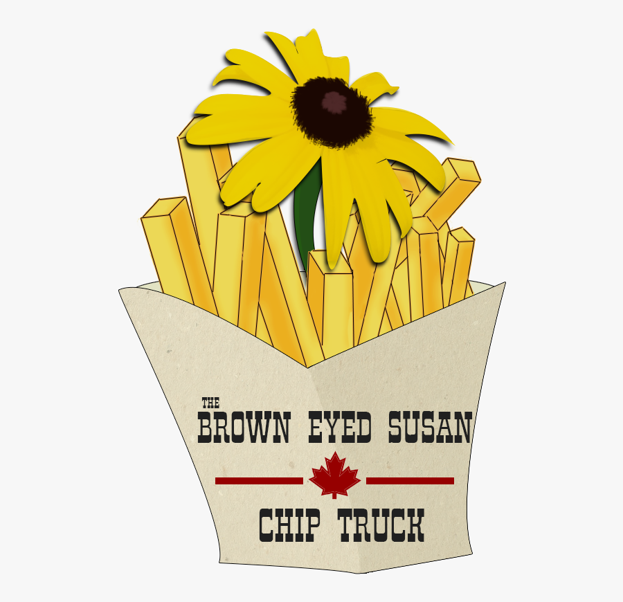 Clip Art The Brown Chip Truck - Black-eyed Susan, Transparent Clipart