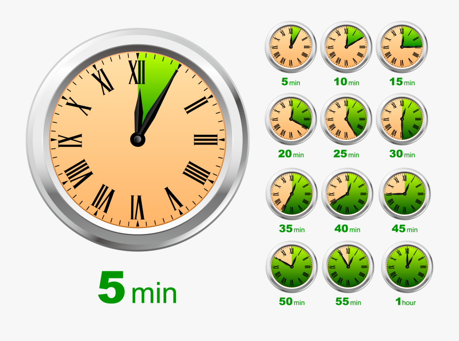 Clock Stopwatch Timer - 30 Minutes Clock Png Transparent, Transparent Clipart