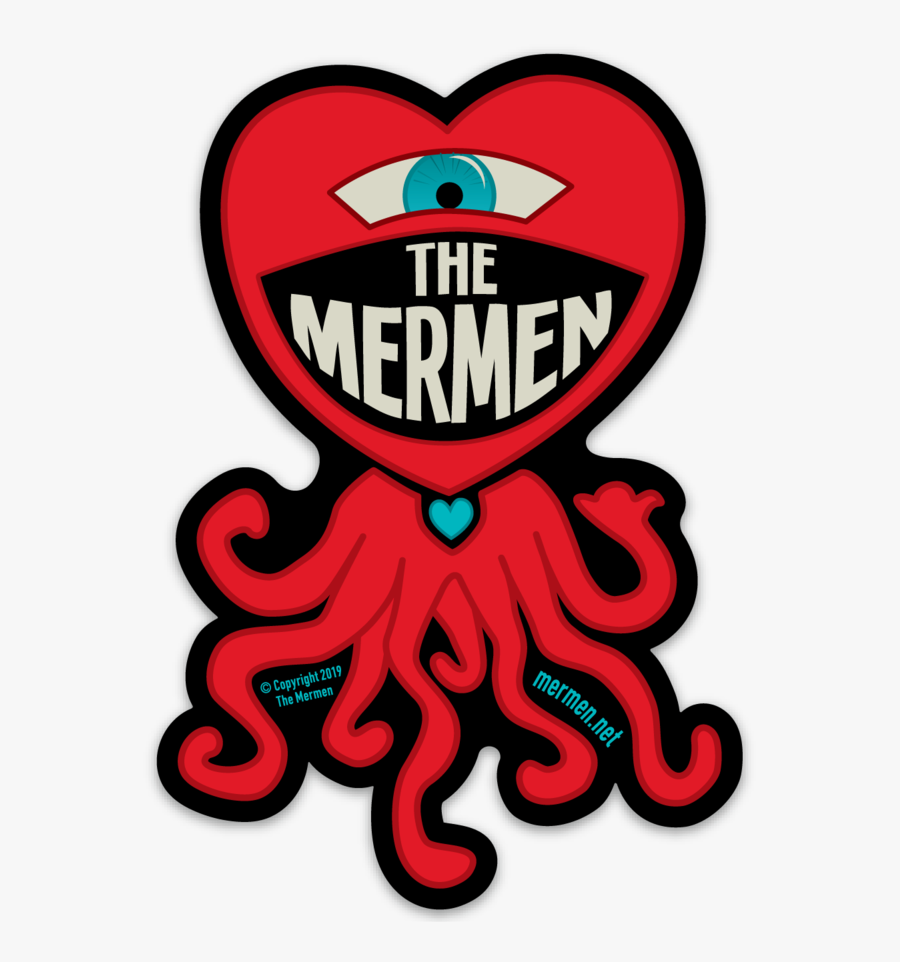 The Mermen Stickers By Emi - Illustration, Transparent Clipart