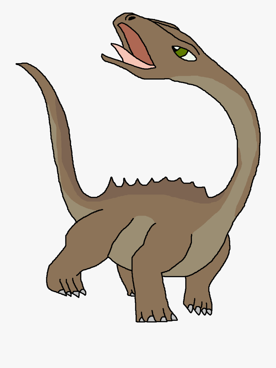 Dinosaurs Clipart Long Tailed - Cartoon Mamenchisaurus By Dinosaur Pedia, Transparent Clipart