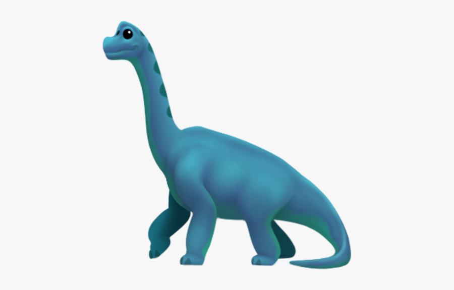 Blue Dino Emoji, Transparent Clipart