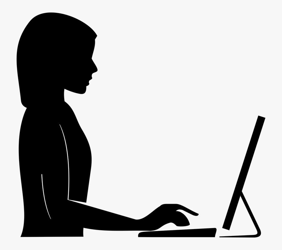 Vector Human Clipart - Silueta Mujer De Perfil, Transparent Clipart