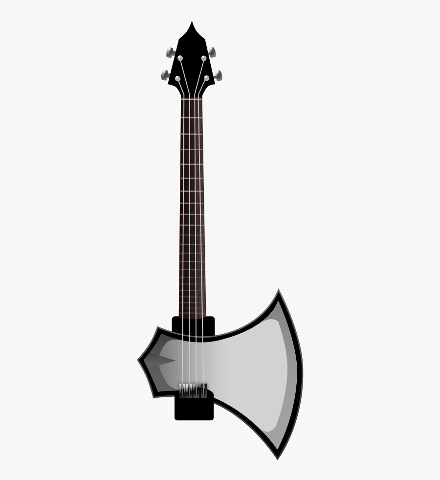 Axe Guitar Vector, Transparent Clipart