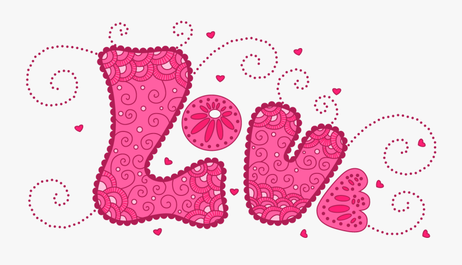 Love Clip Art Free - Pink Love Clipart, Transparent Clipart