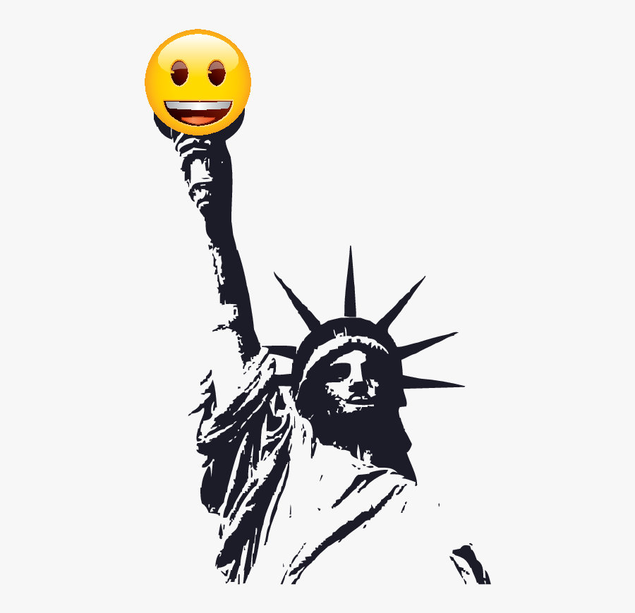 Statue Of Liberty Refugees Welcome, Transparent Clipart