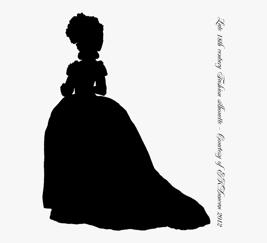 Ekduncan - 18th Century Fashion Silhouettes, Transparent Clipart