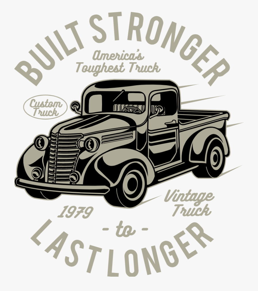 Vintage Truck - Pickup Truck, Transparent Clipart