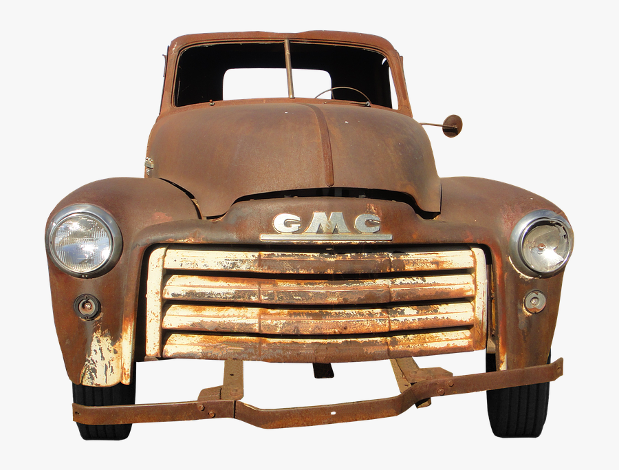 Transparent Rusty Car Png - Old Abandoned Trucks, Transparent Clipart