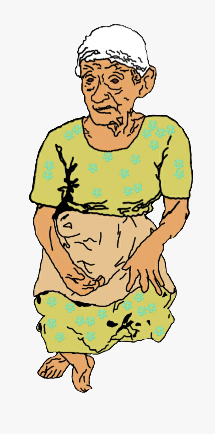 #doñamartita #guatemala #viejitos #abuelita #dibujo, Transparent Clipart