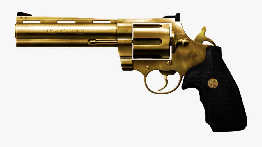 Weapon Gold Gun Firearm Pistol - Gun Gold Png, Transparent Clipart