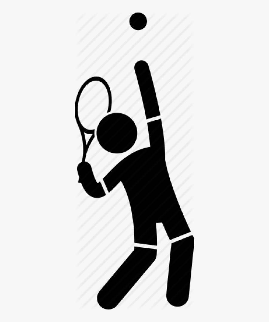 Download Free Png Ball, Player, Serve, Serving, Tennis, - Clip Art Tennis Serve, Transparent Clipart