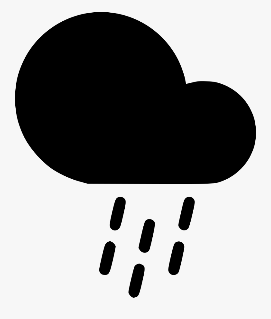 Shower Cloud Rain Comments - Heart, Transparent Clipart