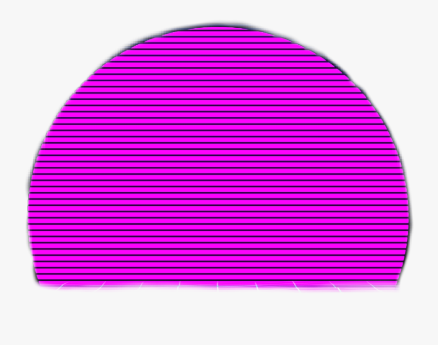 #sticker #pink #circle #sun #sunrise #glitch #aesthetic - Vector Graphics, Transparent Clipart
