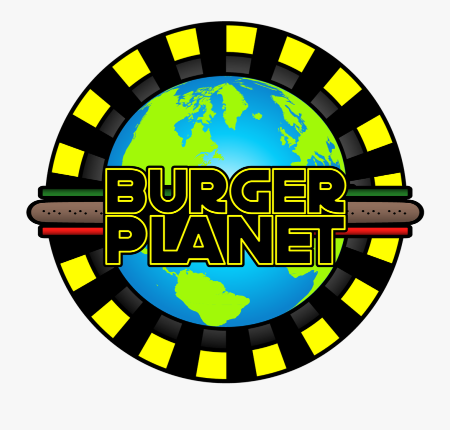 Burger Planet Logo, Transparent Clipart