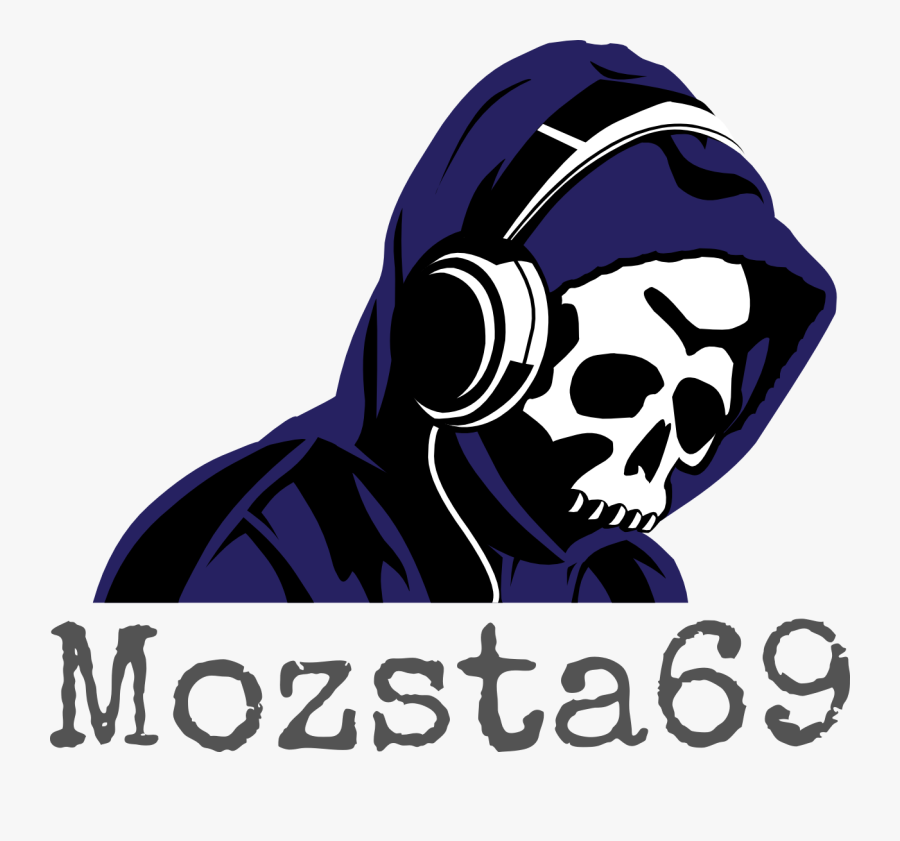 Logo - Skeleton Headphones, Transparent Clipart