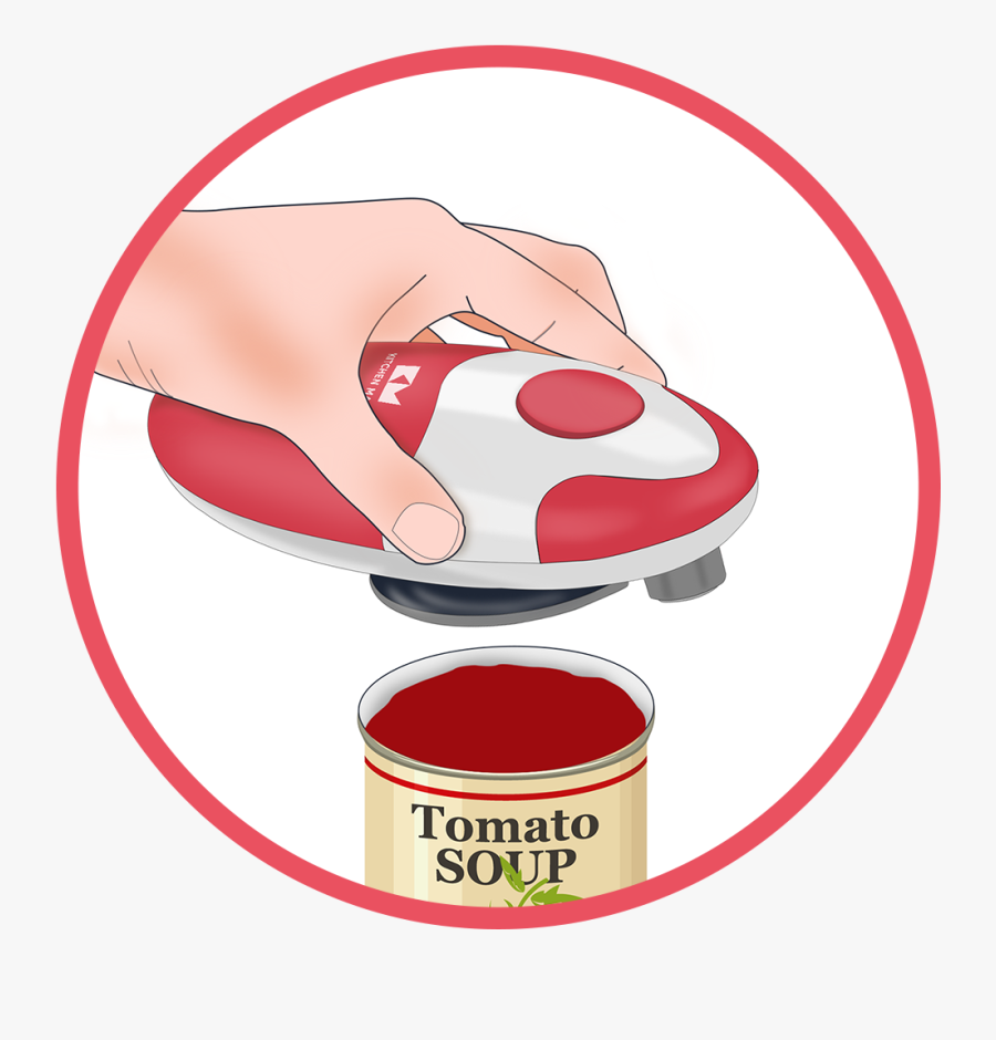 Lift The Can Opener With The Lid Attached To It And - Kabuki, Transparent Clipart