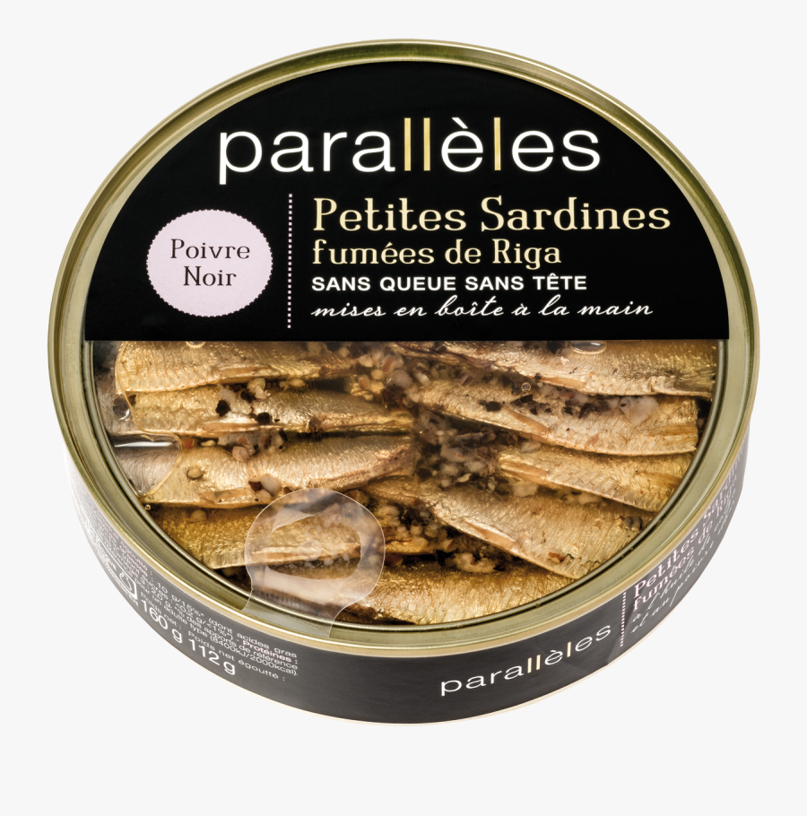 Boite Sardines Au Poivre Noir Crédits - Anchovy (food), Transparent Clipart