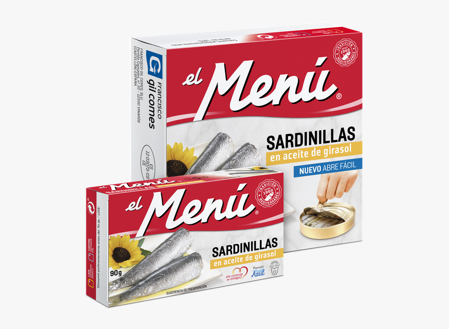Transparent Sardines Png - Sardinillas Menu, Transparent Clipart